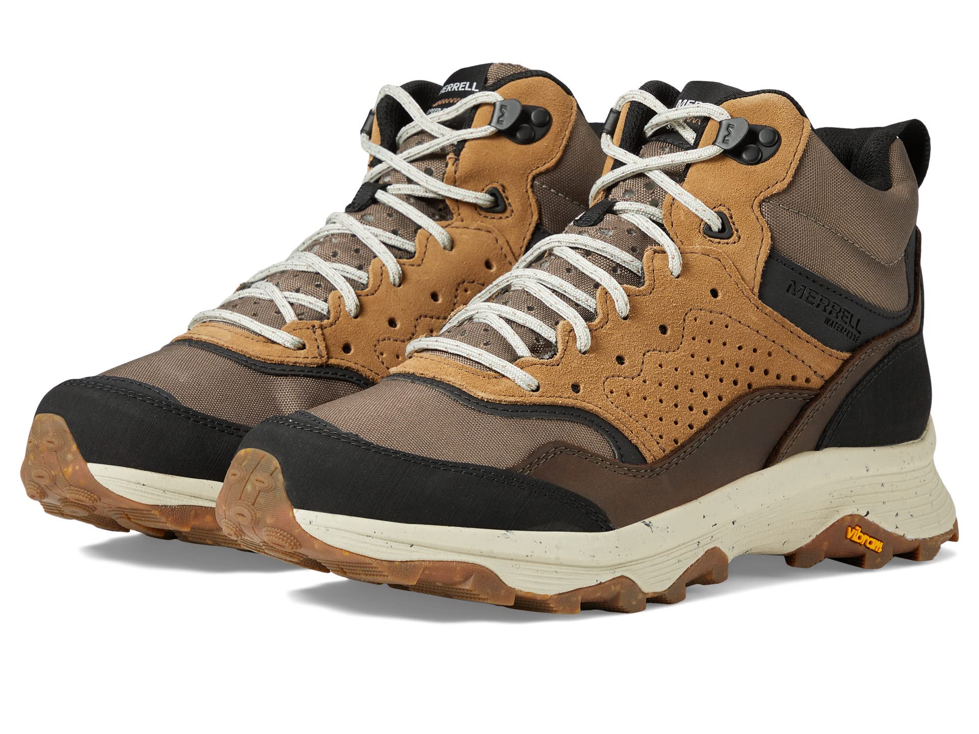 Merrell Men's Speed Solo Mid Wp Hiking Shoe + Comfort + Outdoor Adventurers + Trails + Breathable Mesh + Sturdy Rubber O